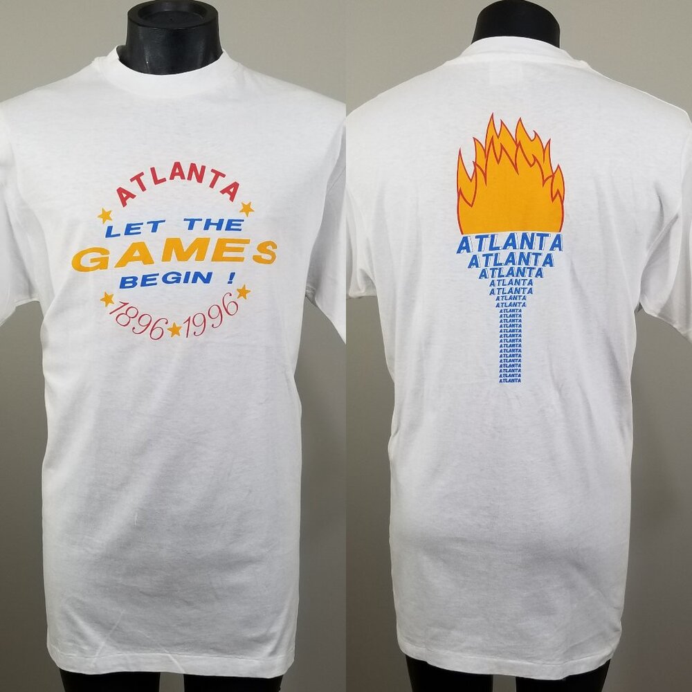 Vtg 1996 Atlanta Centennial Games T-Shirt XL NOS Tee Top